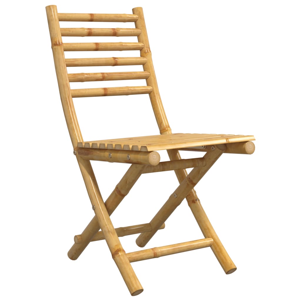 vidaXL Folding Chairs 4 pcs 43x54x88 cm Bamboo 3