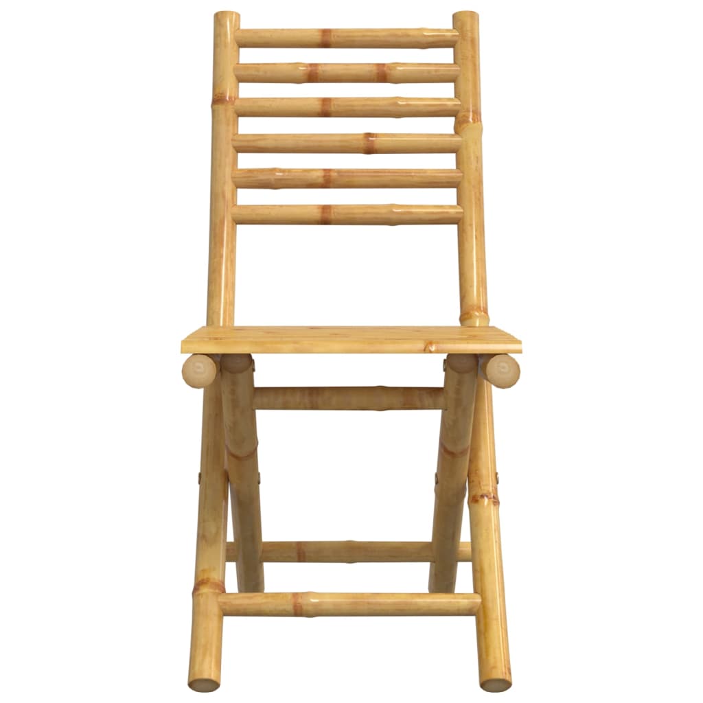 vidaXL Folding Chairs 4 pcs 43x54x88 cm Bamboo 5