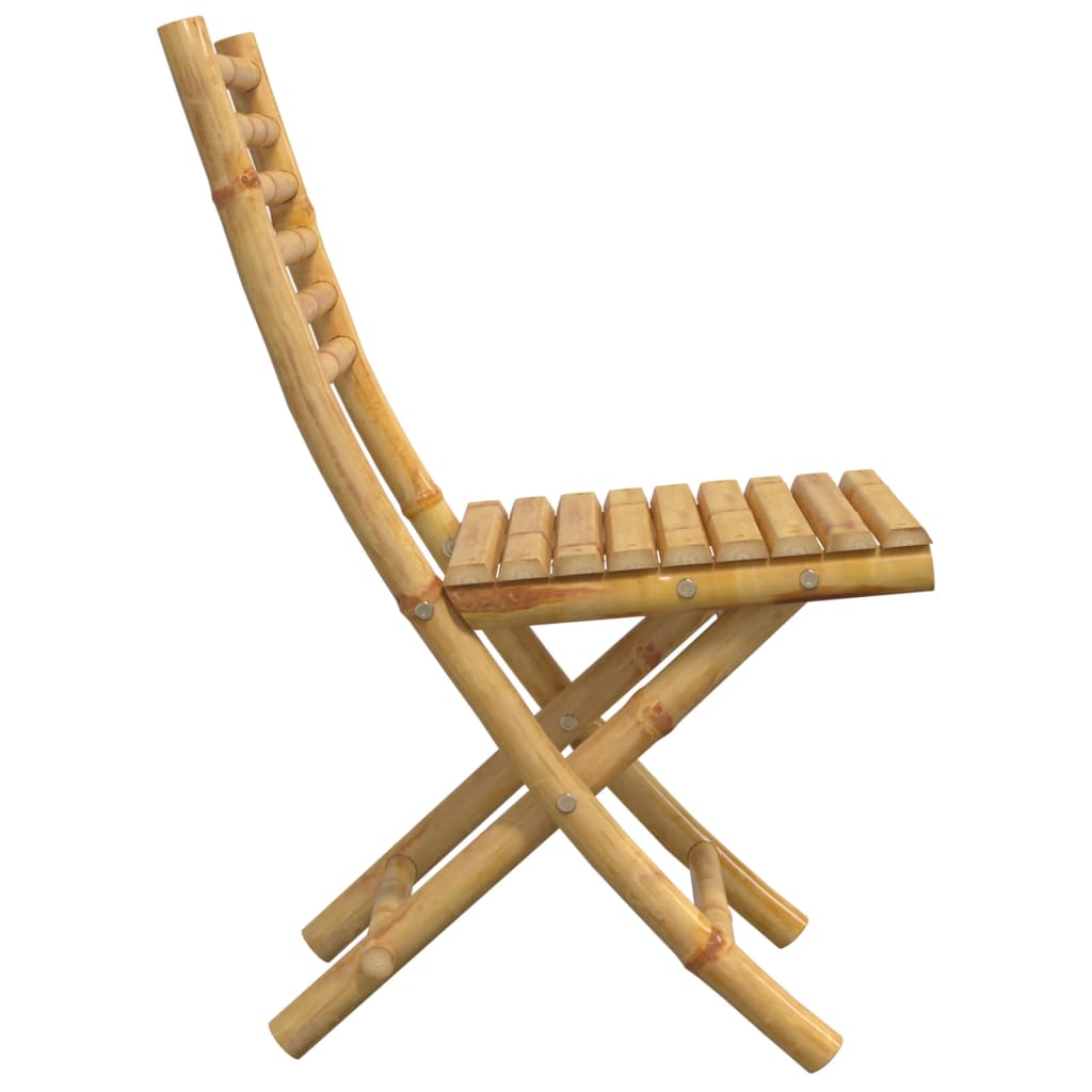 vidaXL Folding Chairs 4 pcs 43x54x88 cm Bamboo 6