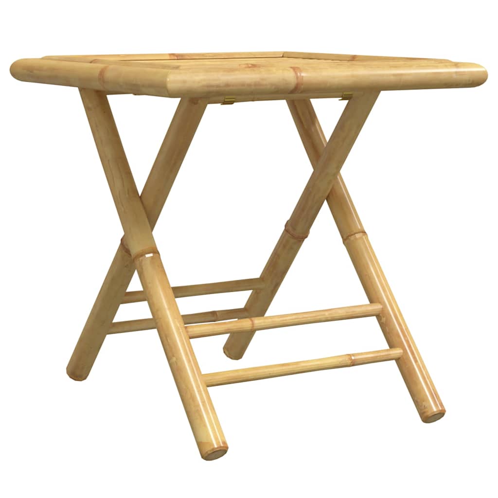 vidaXL 3 Piece Bistro Set Bamboo 5