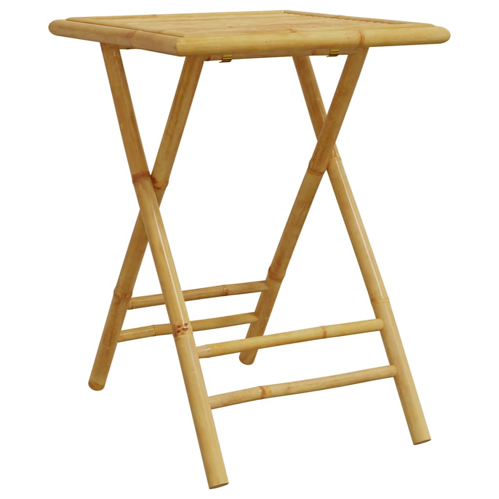 vidaXL 3 Piece Bistro Set Bamboo 5