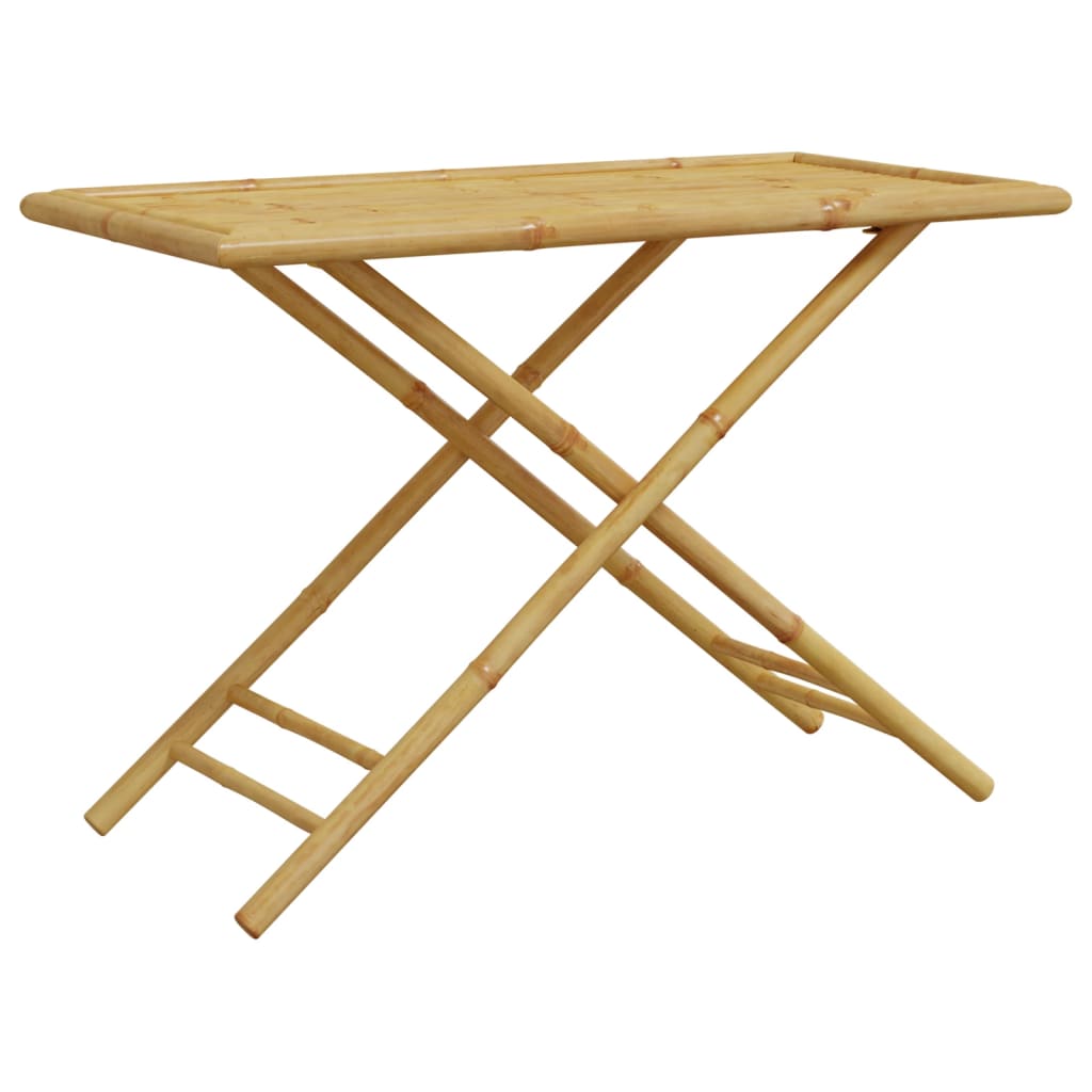 vidaXL 5 Piece Garden Dining Set Bamboo 4