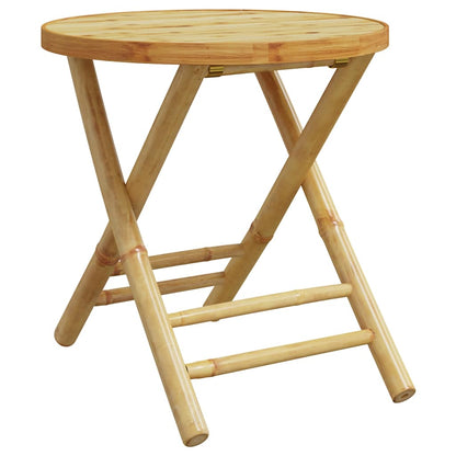vidaXL 3 Piece Bistro Set Bamboo 5