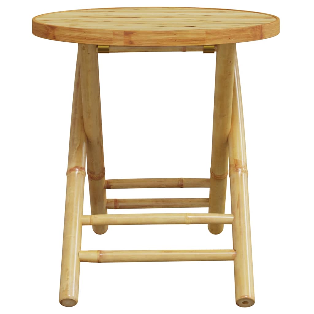 vidaXL 3 Piece Bistro Set Bamboo 6