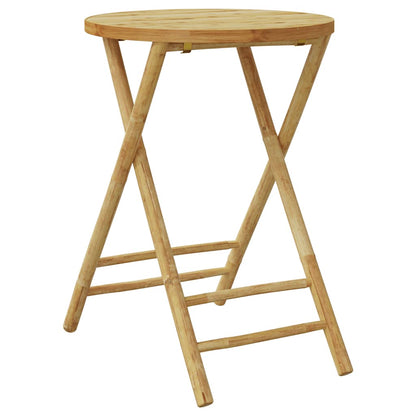 vidaXL 3 Piece Bistro Set Bamboo 5
