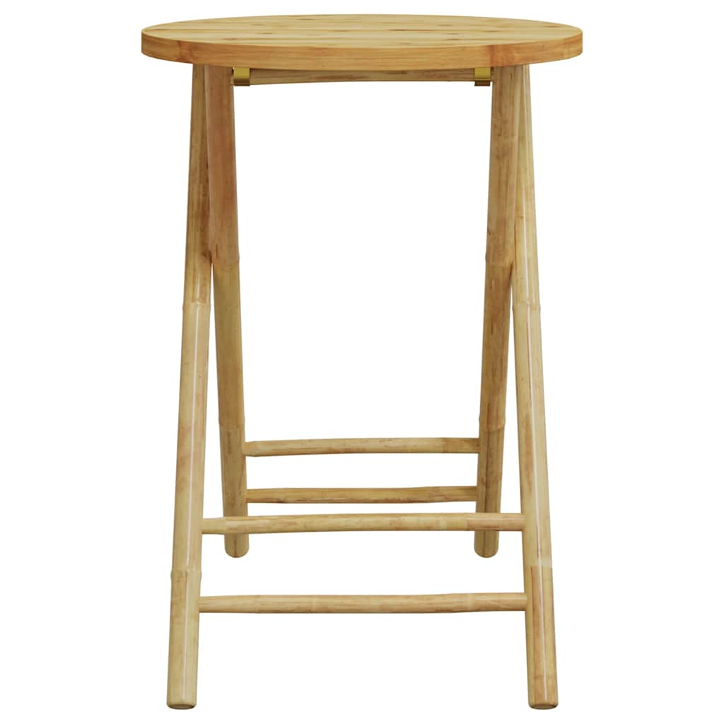 vidaXL 3 Piece Bistro Set Bamboo 6