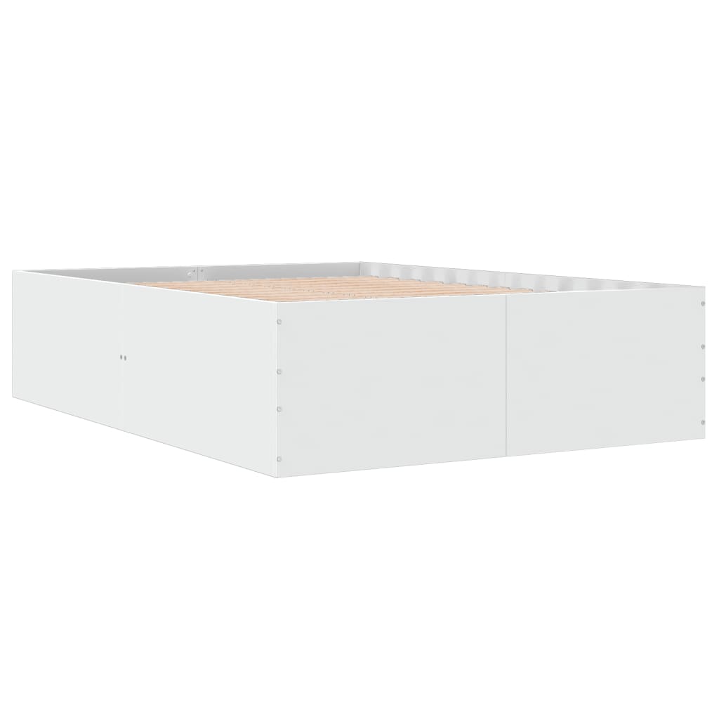 Bed Frame without Mattress 120x200 cm Height 45 cm White