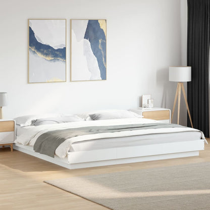 vidaXL Bed Frame with LED Lights without Mattress 200x200cm