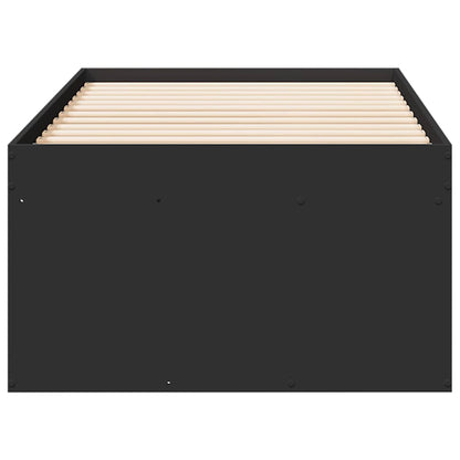 vidaXL Daybed with Drawers without Mattress Black 100x200 cm 5