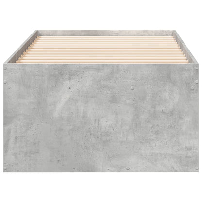 vidaXL Daybed with Drawers without Mattress Concrete Grey 100x200 cm 5