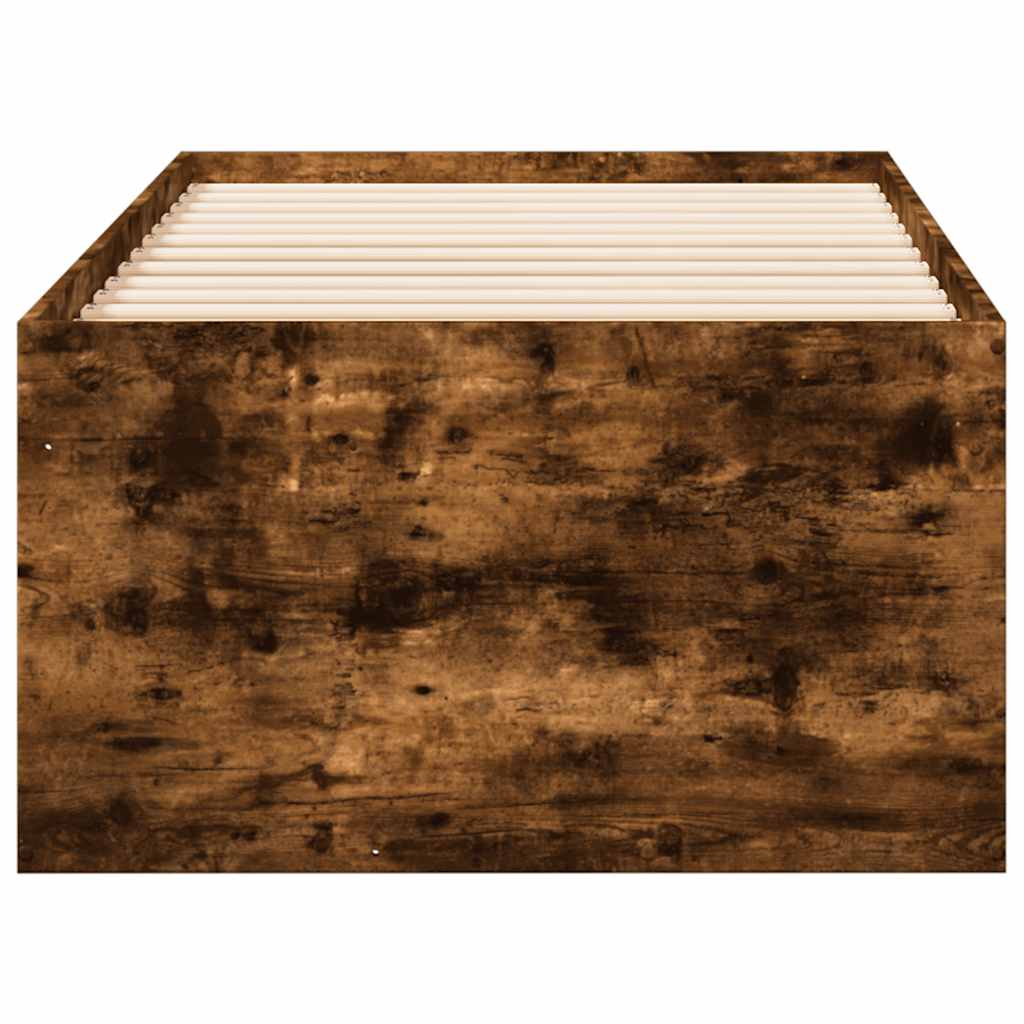 vidaXL Daybed with Drawers without Mattress Smoked Oak 100x200 cm 5