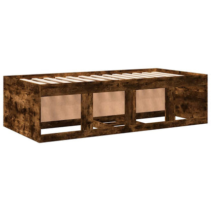 vidaXL Daybed with Drawers without Mattress Smoked Oak 100x200 cm 6