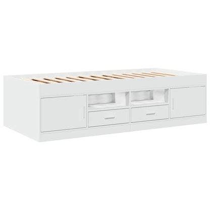 vidaXL Daybed with Drawers without Mattress White 90x200 cm 3