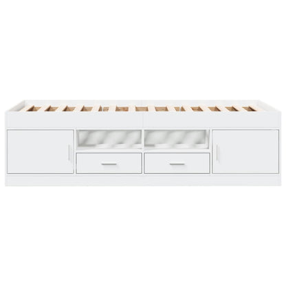 vidaXL Daybed with Drawers without Mattress White 90x200 cm 4