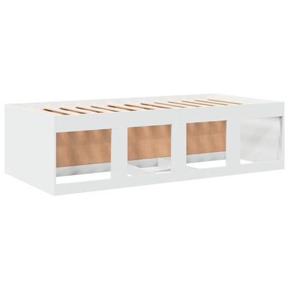 vidaXL Daybed with Drawers without Mattress White 90x190 cm Single 6