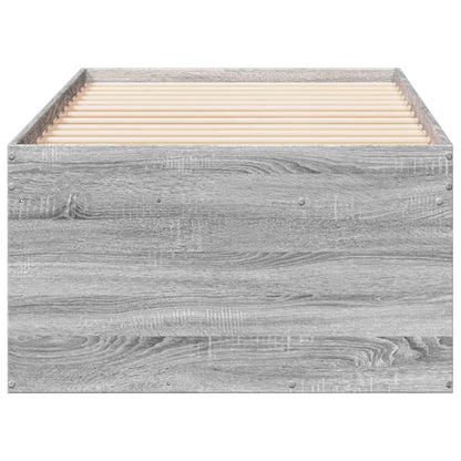 vidaXL Daybed with Drawers without Mattress Grey Sonoma 90x190 cm Single 5