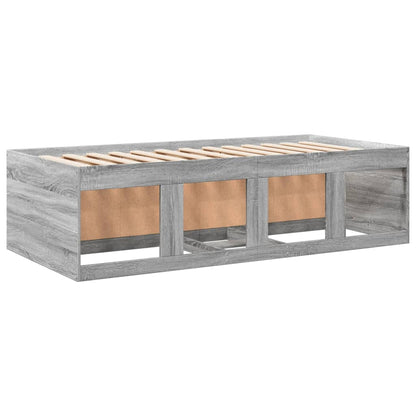 vidaXL Daybed with Drawers without Mattress Grey Sonoma 90x190 cm Single 6