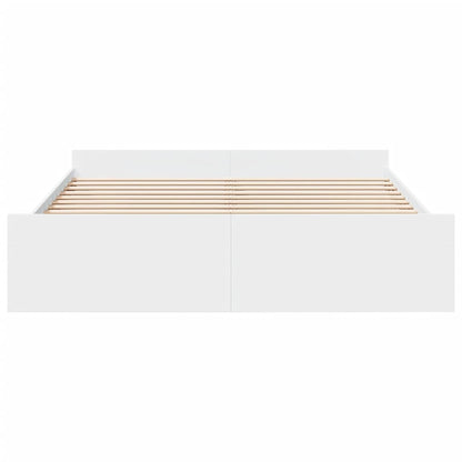 vidaXL Bed Frame with Drawers without Mattress White 180x200 cm Super King 4