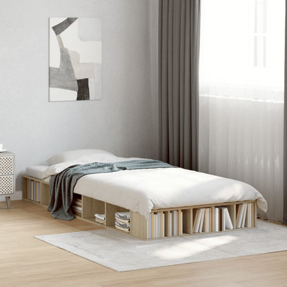 Bed Frame without Mattress Length 190 cm Sonoma oak 90 cm