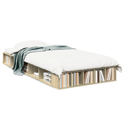 Bed Frame without Mattress Length 190 cm Sonoma oak 75 cm