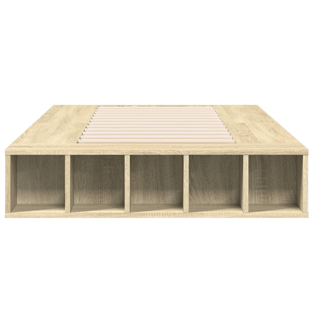 Bed Frame without Mattress Length 190 cm Sonoma oak 75 cm