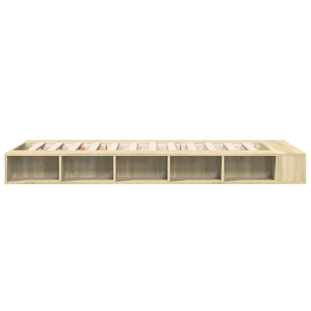 Bed Frame without Mattress Length 190 cm Sonoma oak 75 cm