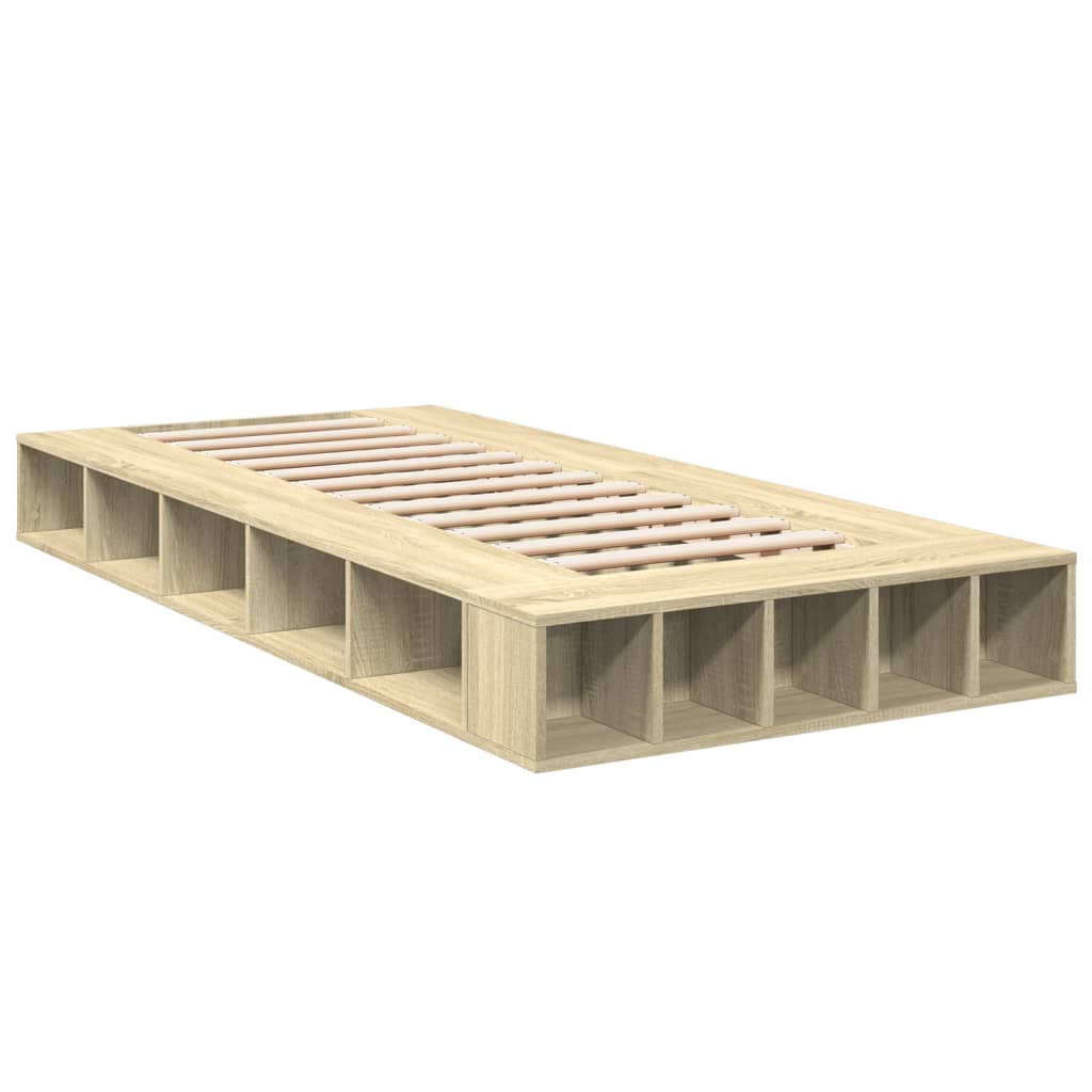 Bed Frame without Mattress Length 190 cm Sonoma oak 75 cm