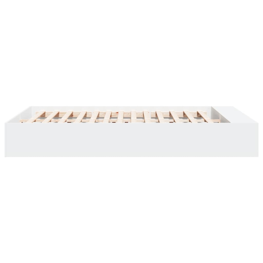 Bed Frame without Mattress 150x200 cm White
