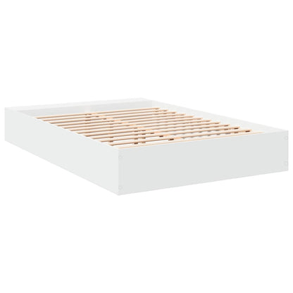 Bed Frame without Mattress 150x200 cm White