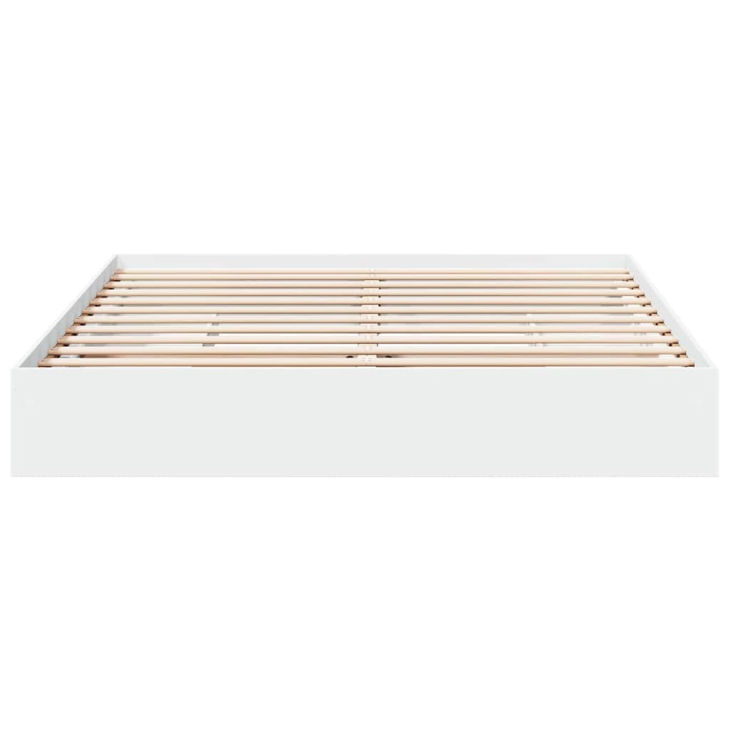 vidaXL Bed Frame with Drawers without Mattress White 200x200 cm 4