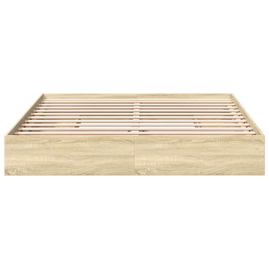 vidaXL Bed Frame with Drawers without Mattress Sonoma Oak 180x200 cm 4
