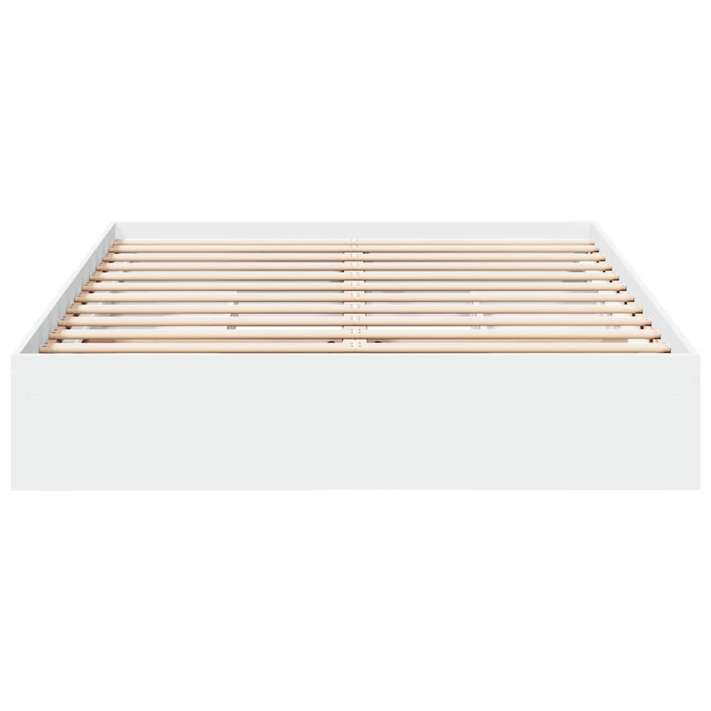 vidaXL Bed Frame with Drawers without Mattress White 160x200 cm 4