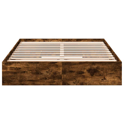 vidaXL Bed Frame with Drawers without Mattress Smoked Oak 160x200 cm 4
