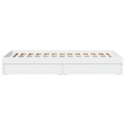 vidaXL Bed Frame with Drawers without Mattress White 100x200 cm 5