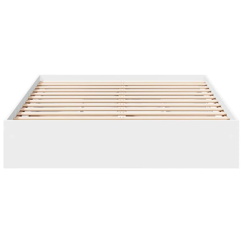 vidaXL Bed Frame with Drawers without Mattress White 135x190 cm Double 4