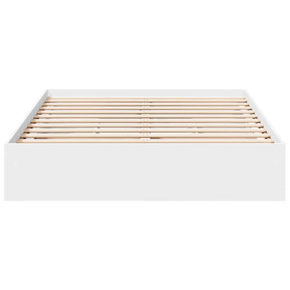 vidaXL Bed Frame with Drawers without Mattress White 135x190 cm Double 4