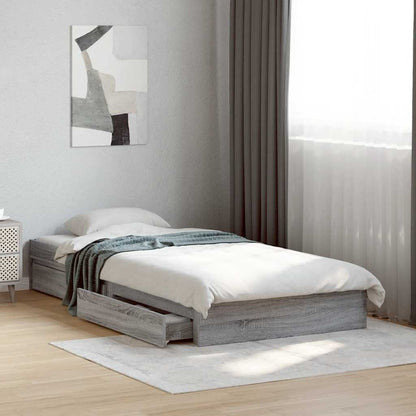 vidaXL Bed Frame with Drawers without Mattress Length 190 cm