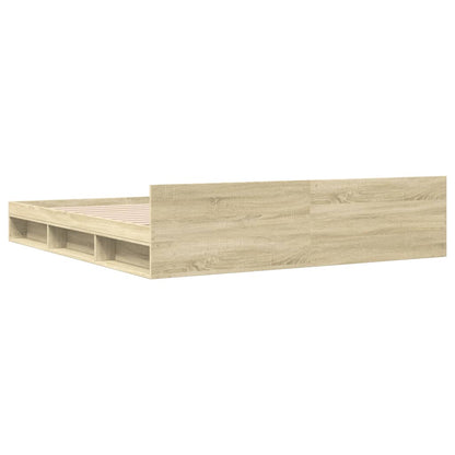vidaXL Bed Frame with Drawers without Mattress Sonoma Oak 200x200 cm 6