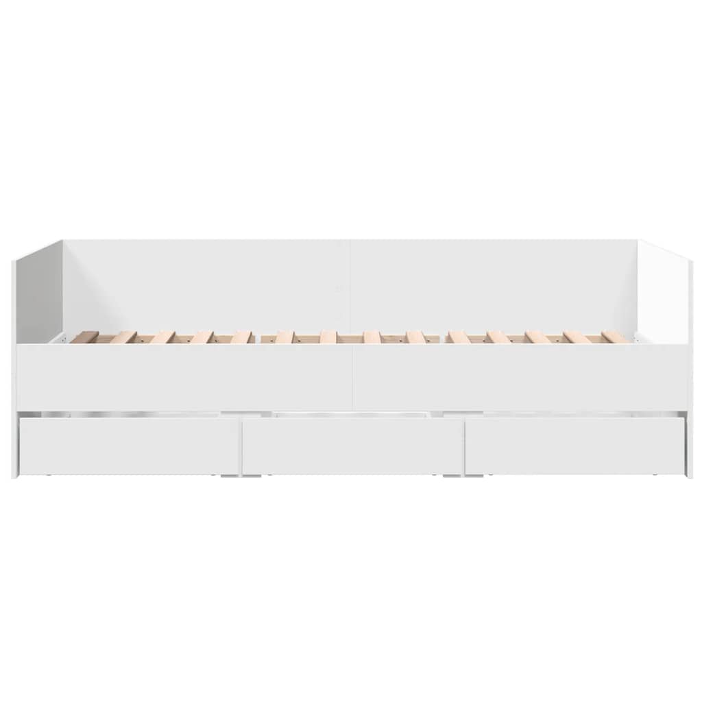vidaXL Daybed with Drawers without Mattress White 100x200 cm 4