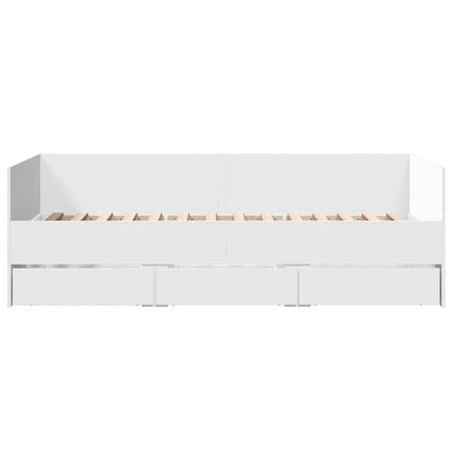 vidaXL Daybed with Drawers without Mattress White 100x200 cm 4