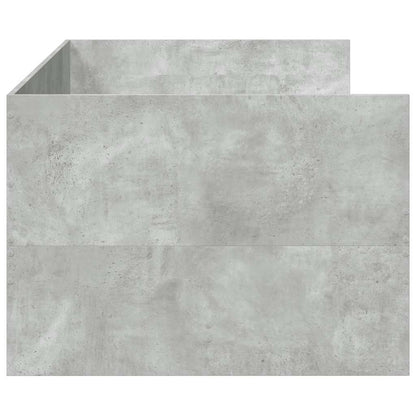 vidaXL Daybed with Drawers without Mattress Concrete Grey 100x200 cm 6