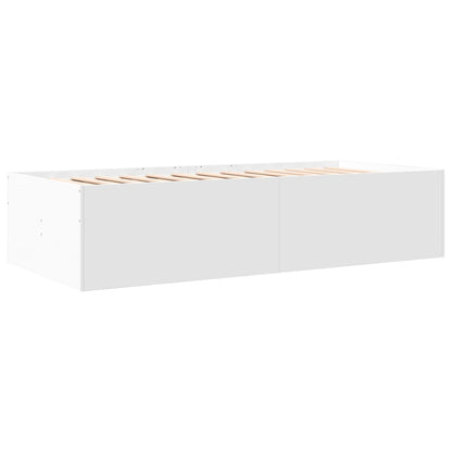 vidaXL Daybed with Drawers without Mattress White 90x190 cm Single 6