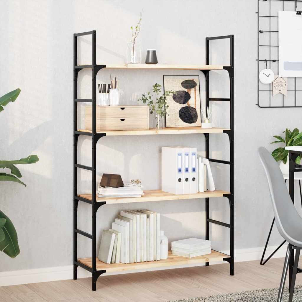 Floating Shelves Untreated Solid Wood Acacia Natural Height 2 cm Depth 30 cm 4 pcs 100 cm