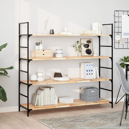 vidaXL Floating Shelves 4 pcs 120x40x2 cm Untreated Solid Wood Acacia 1