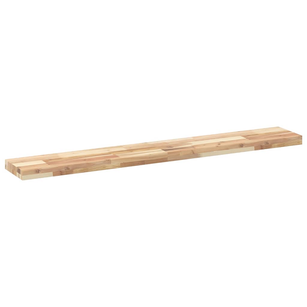 vidaXL Floating Shelves 4 pcs 120x20x4 cm Untreated Solid Wood Acacia 3