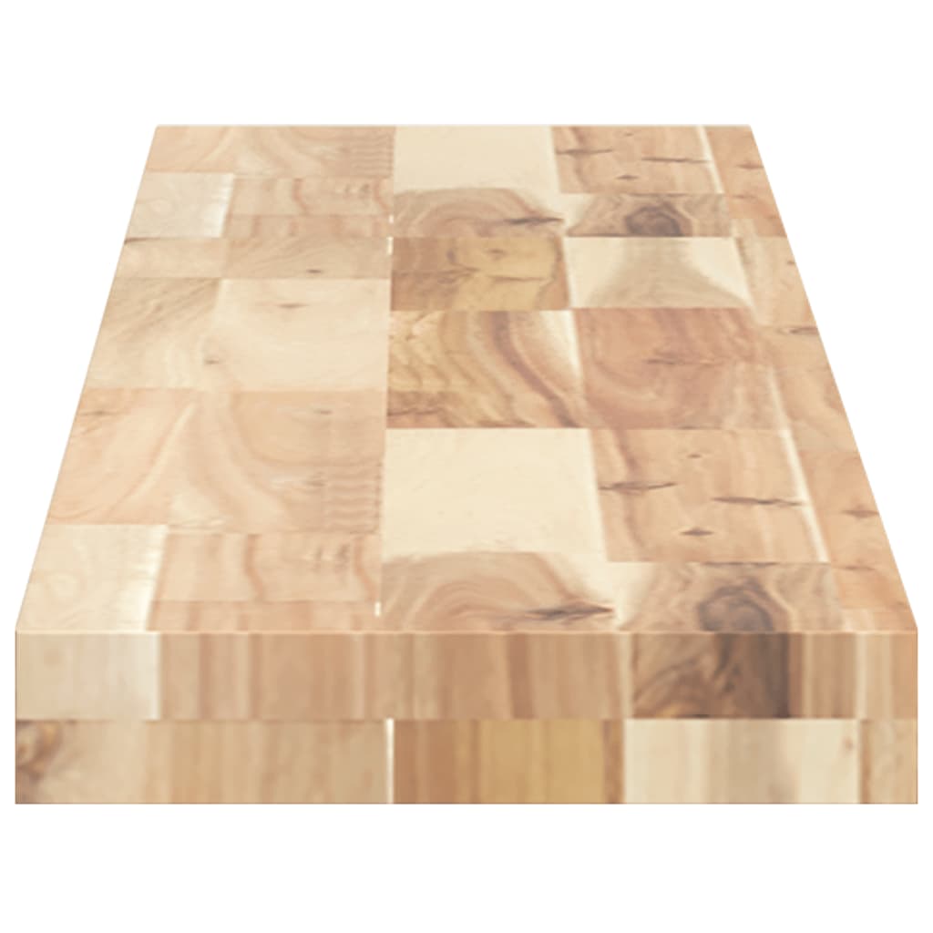 vidaXL Floating Shelves 4 pcs 120x20x4 cm Untreated Solid Wood Acacia 5