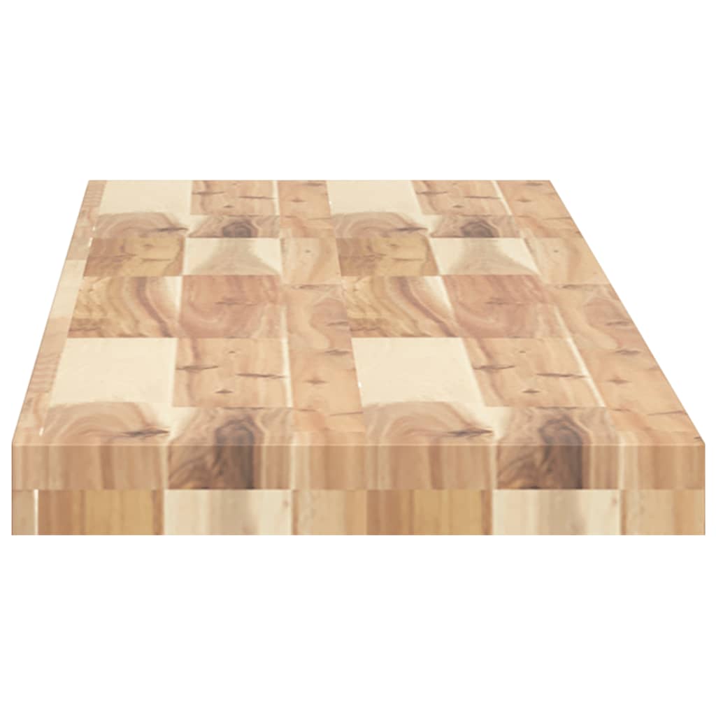 vidaXL Floating Shelves 4 pcs 140x30x4 cm Untreated Solid Wood Acacia 5