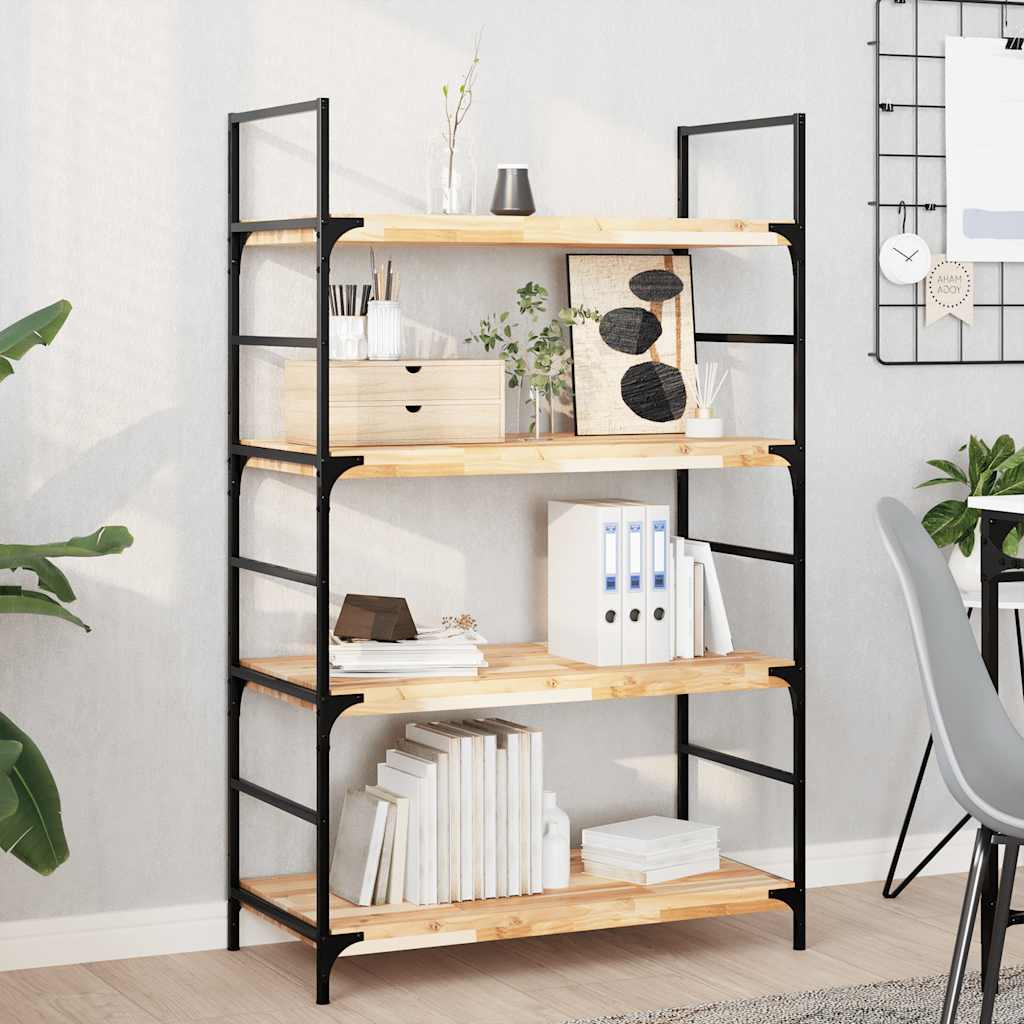 vidaXL Floating Shelves 4 pcs 80x40x4 cm Untreated Solid Wood Acacia 1