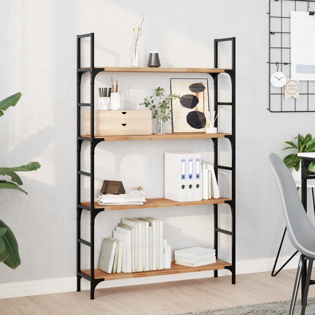 Floating Shelves Oil Finished Height 2 cm Depth 20 cm 4 pcs 80 cm