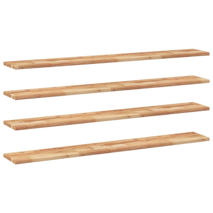 Floating Shelves Oil Finished Height 2 cm Depth 20 cm 4 pcs 160 cm